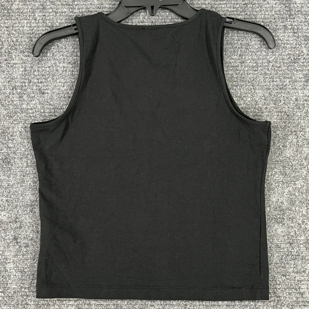 J.Crew Tank Top Womens S Black Slim Fit Cotton Blend Casual Everyday Essential